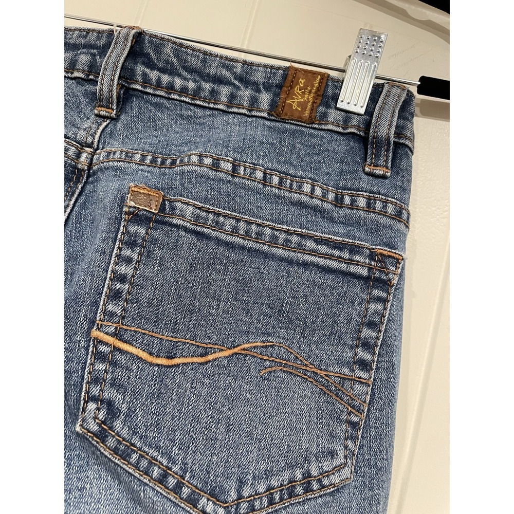 Aura From The Women At Wrangler Jeans Womens Size 4 Blue Denim Straight Leg - Picture 5 of 8